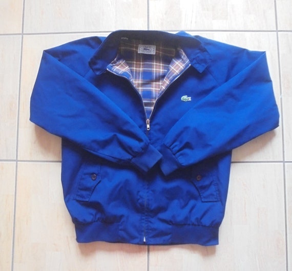 Izod Lacoste Harrington Style Bomber Jacket Blue … - image 1