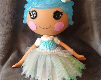 RARE Lalaloopsy Princess Mittens Fluff N Stuff Doll 13” – Glitter Edition