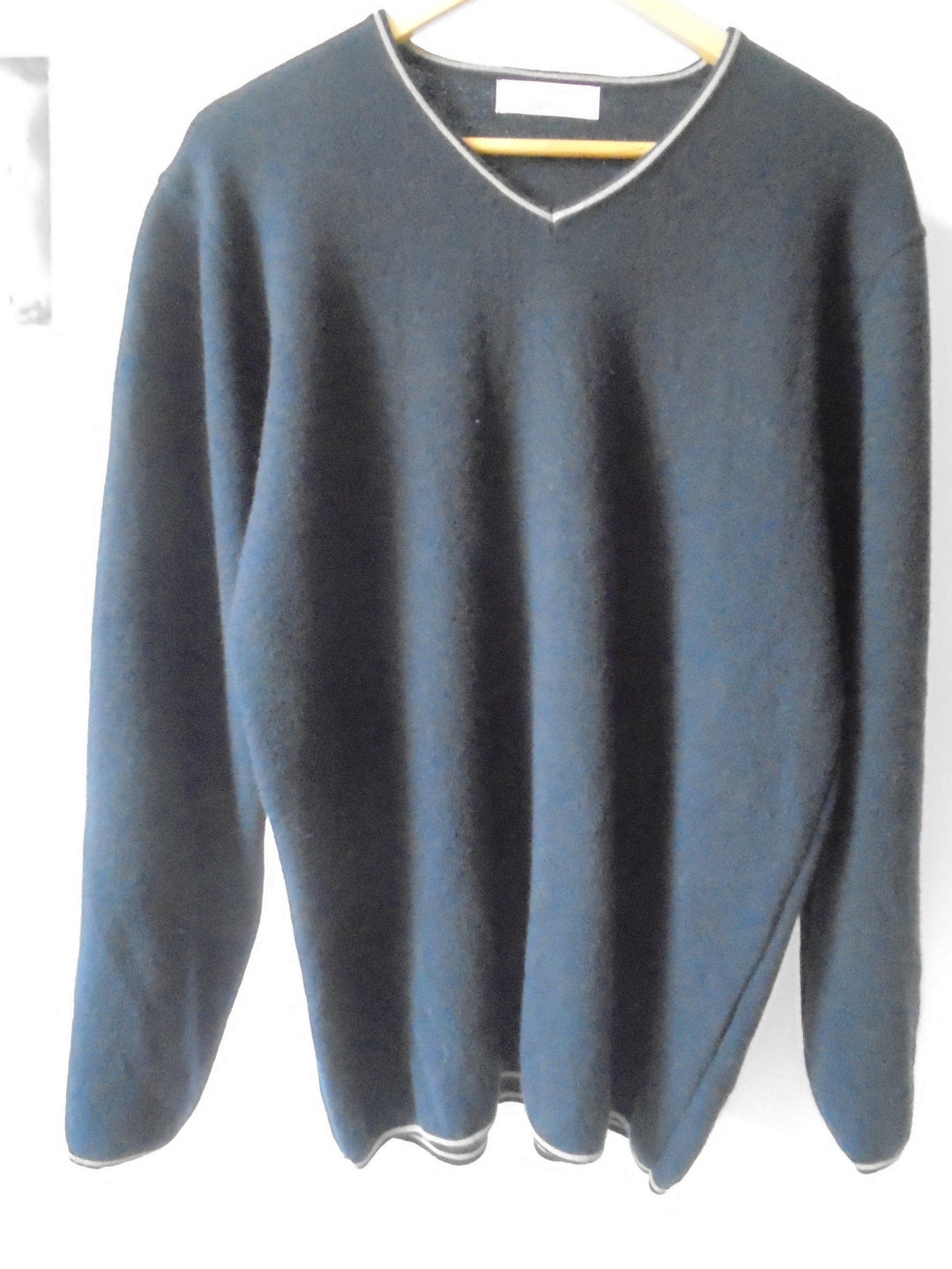 St Michael Mens Vintage 100% Merino Wool Jumper / Dark Grey V - Etsy