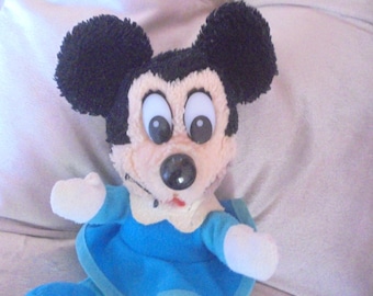 Peluche vintage Disney Minnie Mouse – Canto di Natale di Topolino (anni '80) – Piccolo peluche