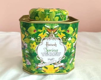 Harrods of Knightsbridge Classic Green & Gold Ceramic Teapot With