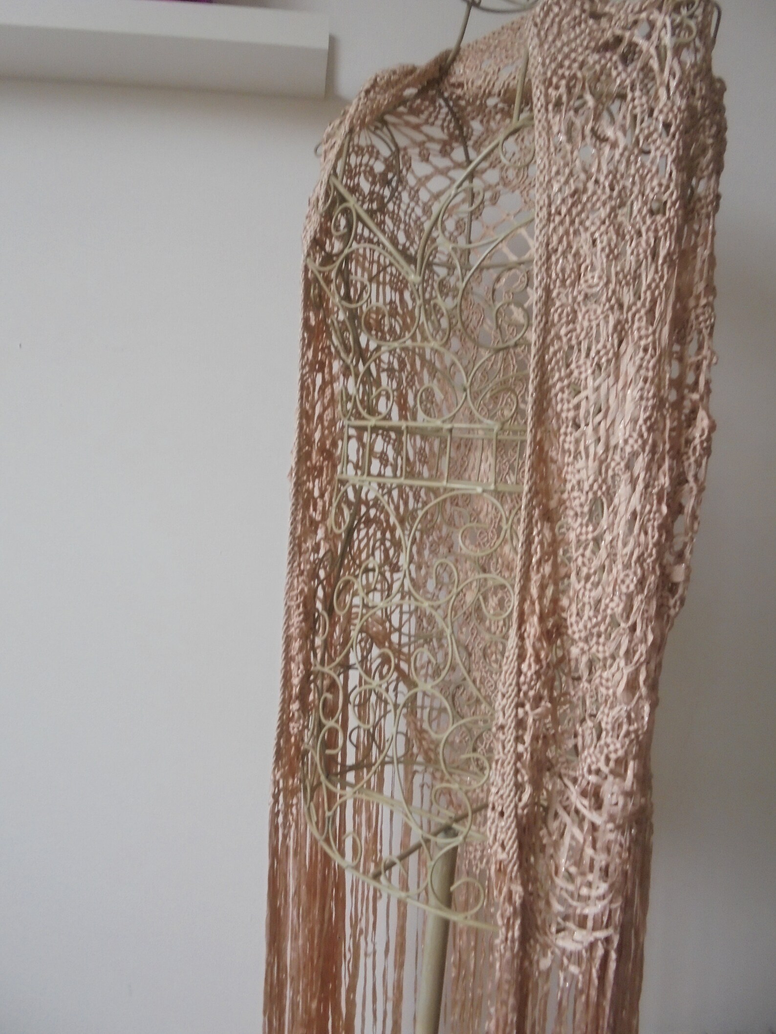 blush shawl wrap