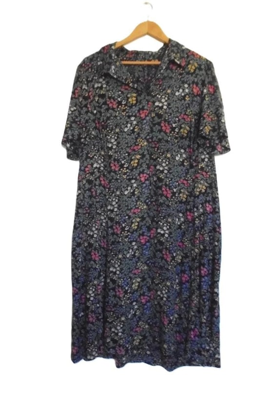 Handmade Floral Tea Dress, 90s Grunge Cottagecore, Size M/L - Etsy Israel