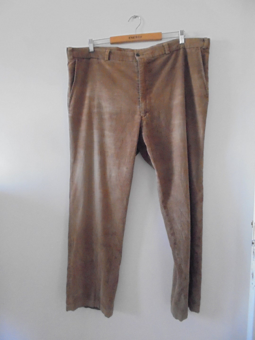 Mens Plus Size Vintage Corderoy Trousers Hobo Chic on Trend - Etsy
