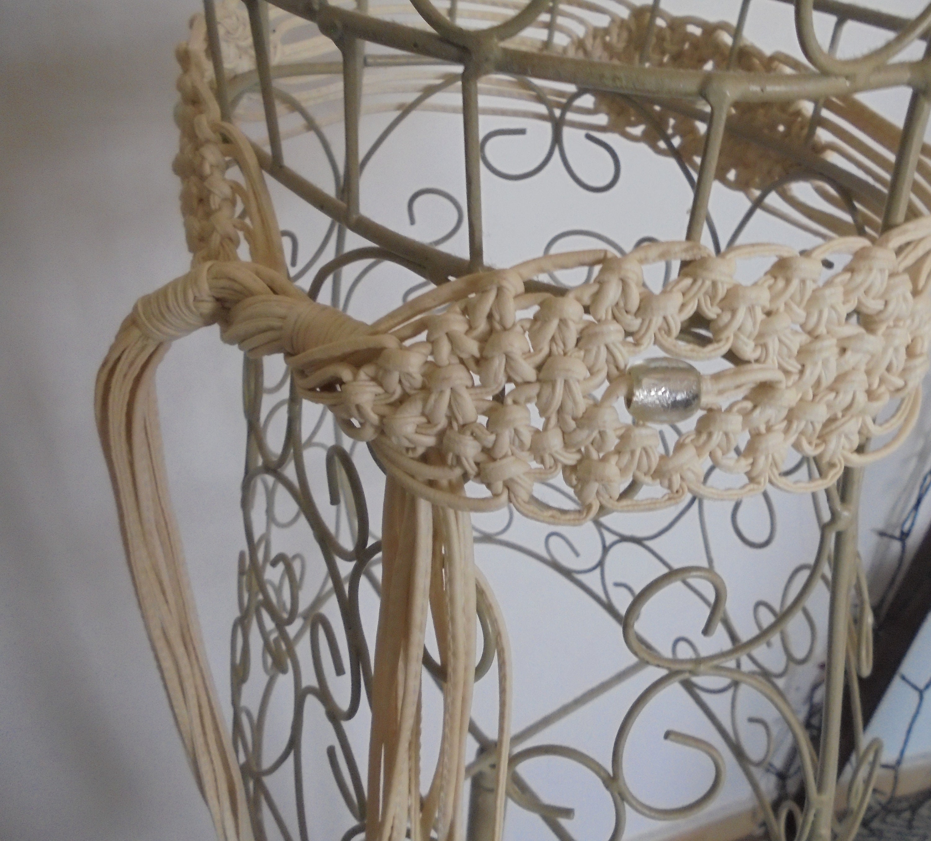 Boho Macrame Wood Cream 70’s Belt 70s Cream Tassel Belt: Woven Boho Beaded Macrame - Etsy main image 2