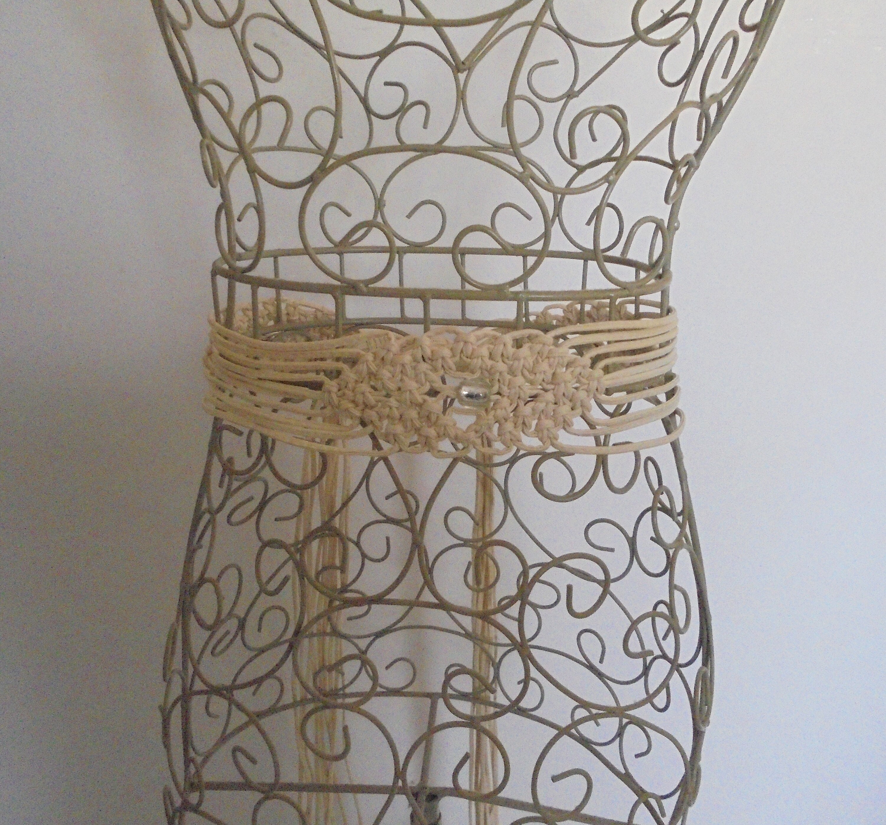 70s Cream Tassel Belt: Woven Boho Beaded Macrame - Etsy