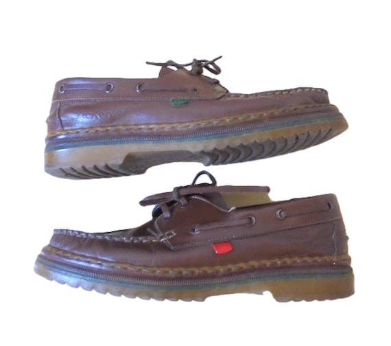 Vintage Kickers Leather Brogue Shoes, Y2K Preppy Size 40 - Etsy