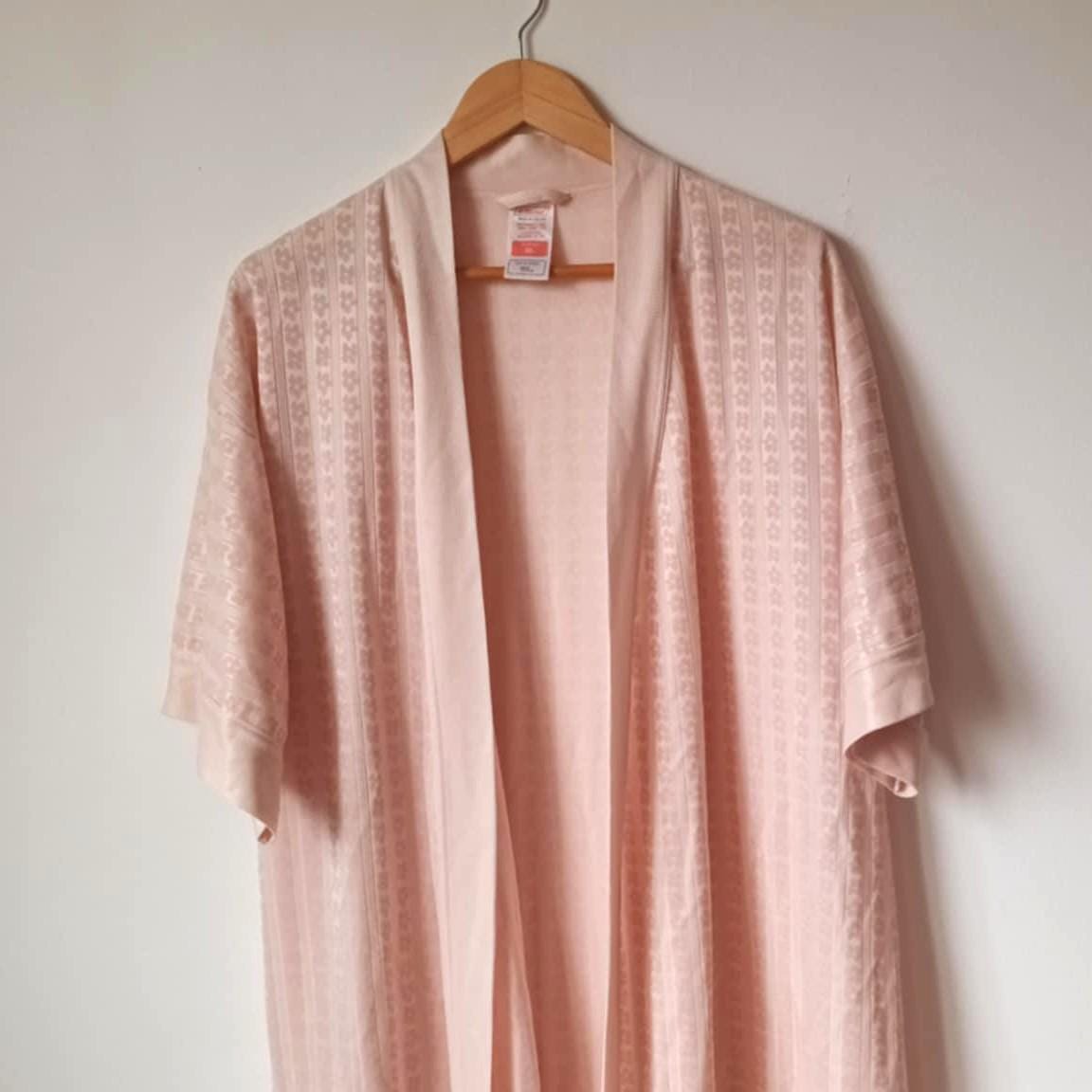 Vintage Pastel Pink Floral Kaftan Robe | Preppy Style, St. Michael 40 ...