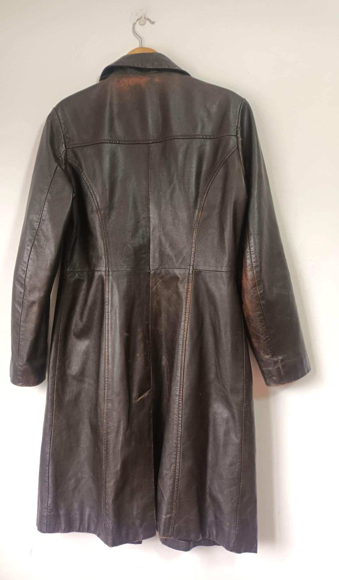 Vintage 90s Y2K COFI Soft Lamb Leather Brown Jacket – Grunge
