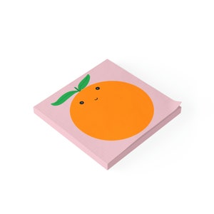 Post-it® Haftnotizblock oranges Früchtchen 50x50 cm, Obst Post-it orange niedlich