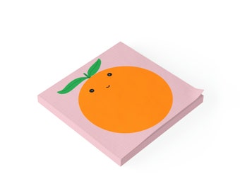 Post-it® Note Pads orange fruit cute orange note pad, fruit post it orange cute