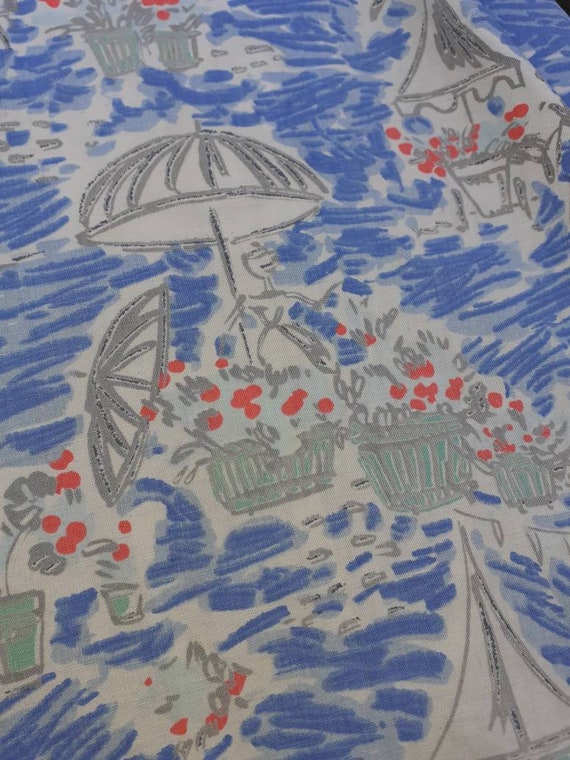 Novelty print 1950s skirt