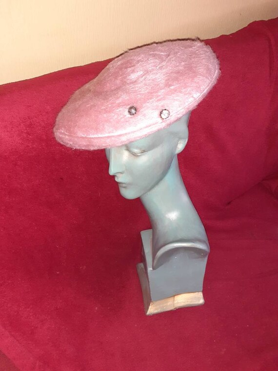 1950s platter hat