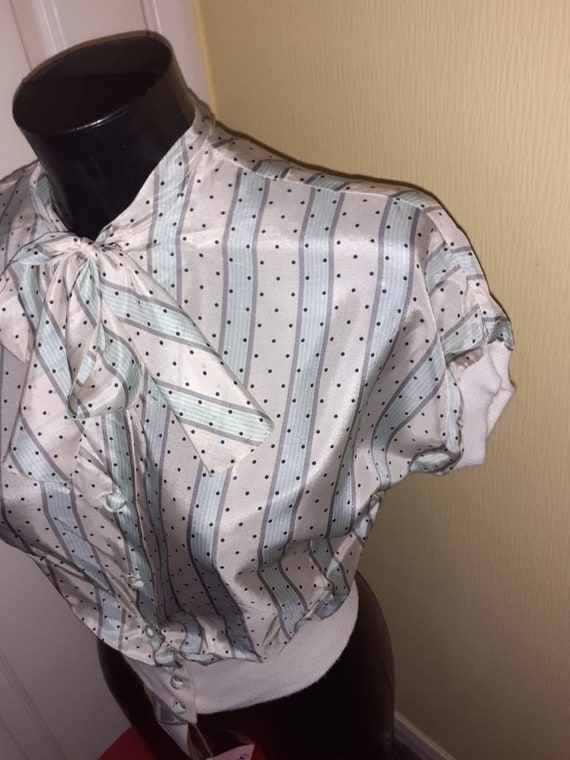 1950s silk blouse