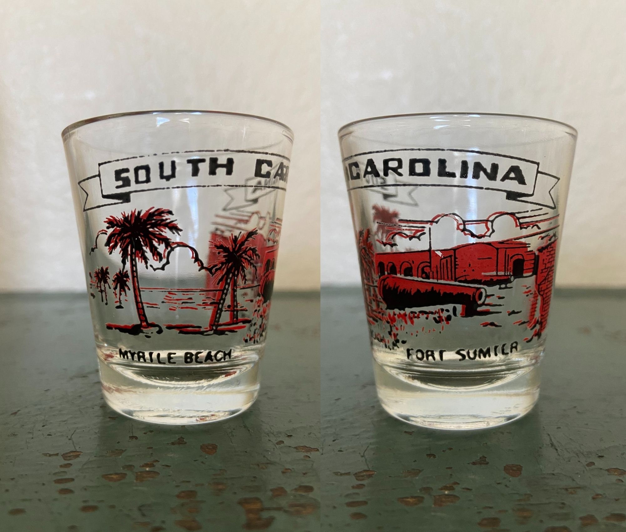 Vintage Souvenir Shot Glasses From the 70s & On Etsy