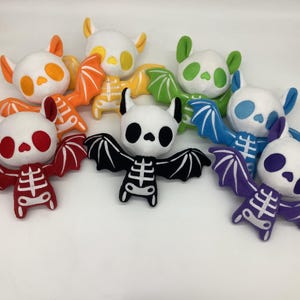 Skeleton Bat plushy kawaii Bat stuffed animal Halloween Plush