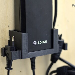 Wall holder for Bosch eBike e-bike charger 2A 4A 6A holder battery Smart System BPC3400 image 2