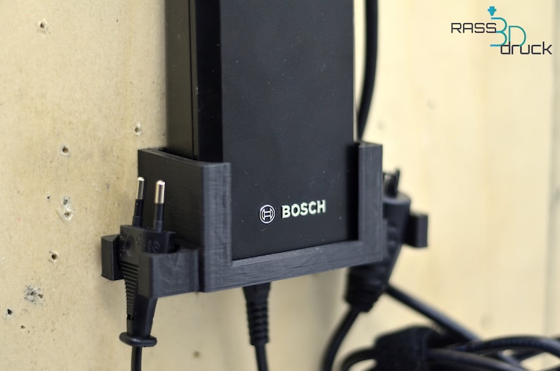 Wall holder for Bosch eBike e-bike charger 2A 4A 6A holder battery Smart System BPC3400 image 2