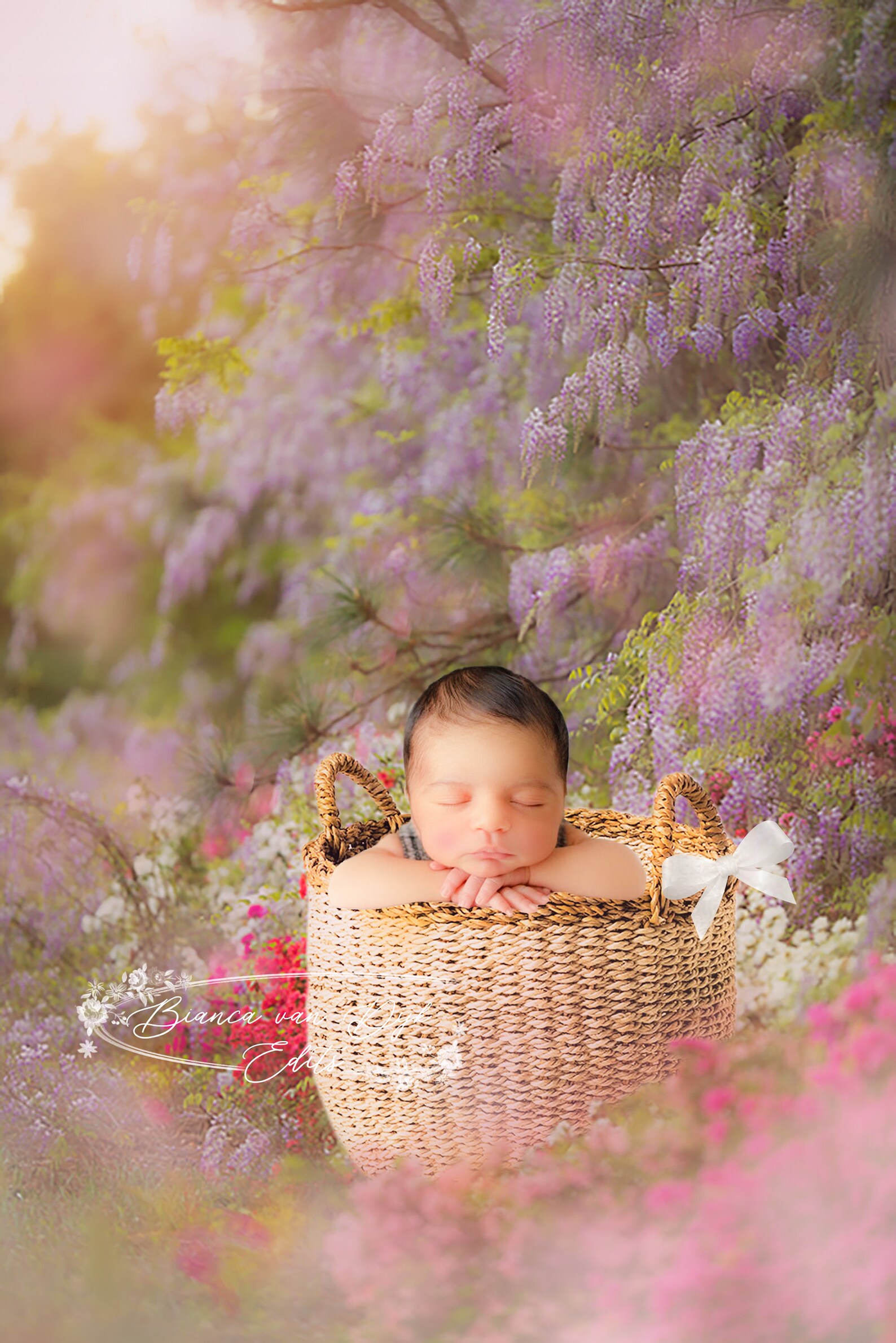 Digital Backdrop for Baby Photography. Background Basket in Etsy UK