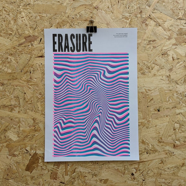 Erasure Risograph Print