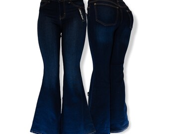 bell bottom jeans stretch