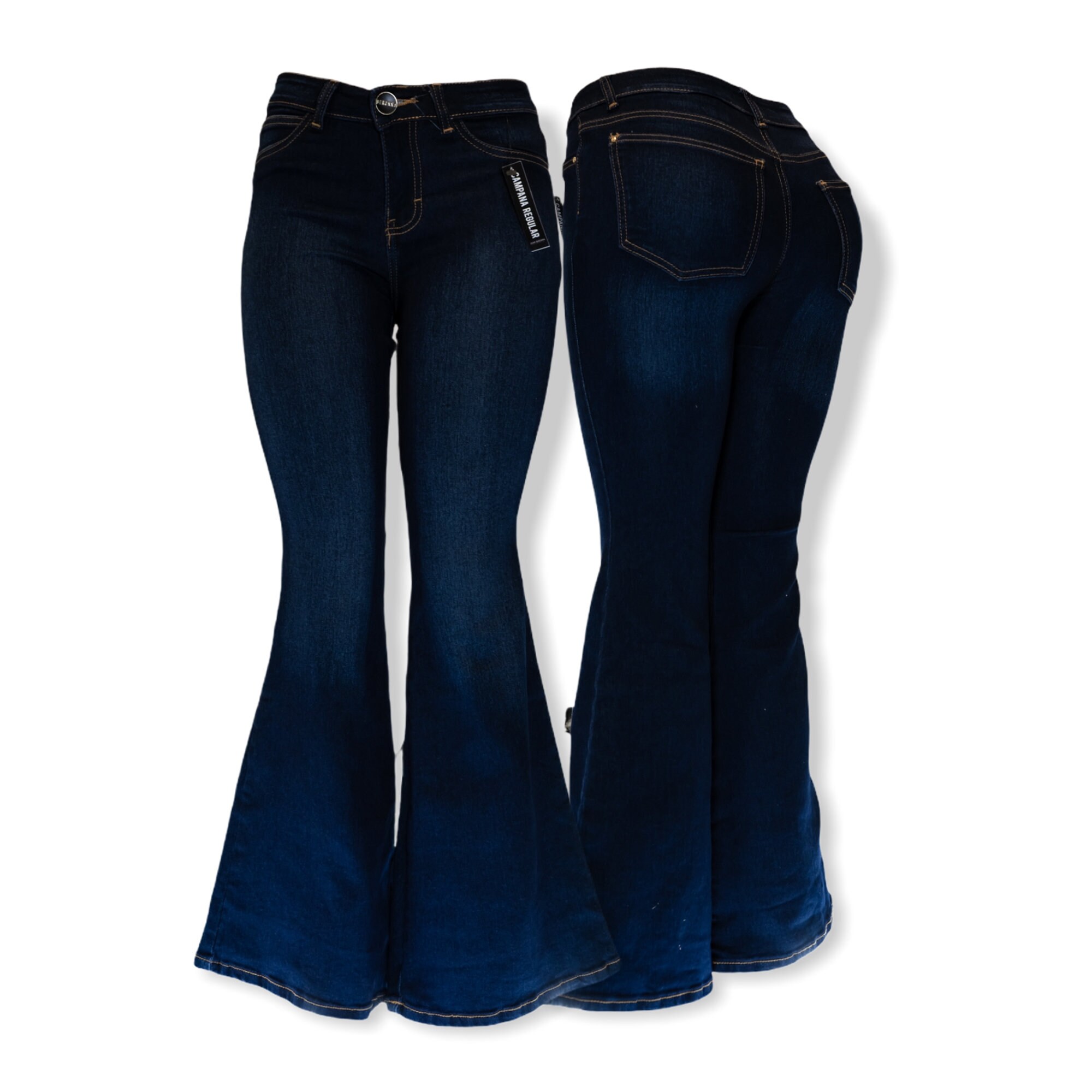 Flared Hose Damen gewaschen Jeans Pantalon Acampanado Bootcut Etsy