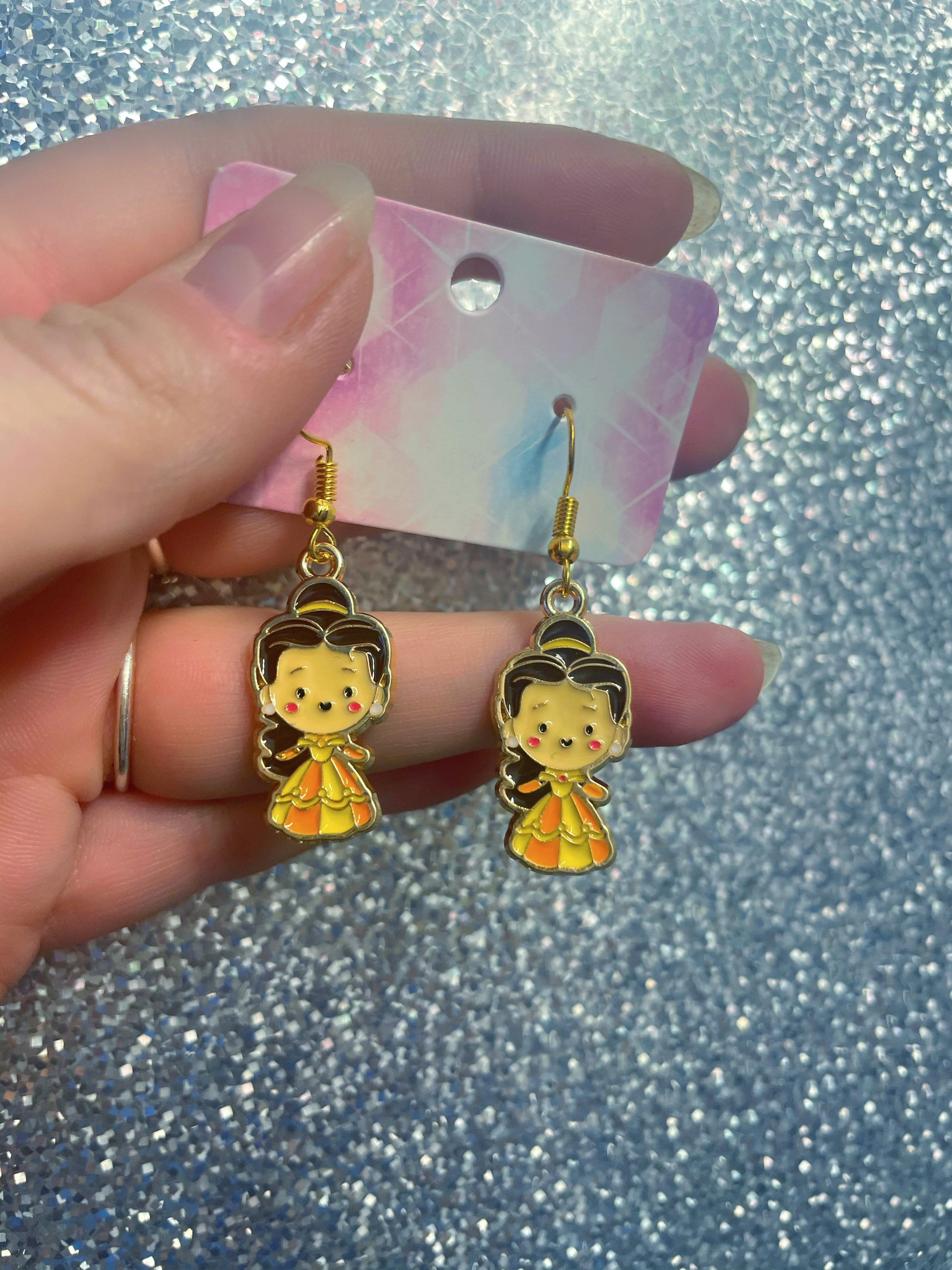Princess earrings Disney inspired Etsy