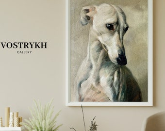 Commssion Dog Oil Painting from Photo Gift for Parents, Custom Pet Portrait on Canvas, Pet Loss Gift, Personalized Memorial Portrait