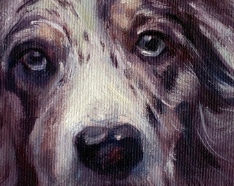 Custom Dog Oil Portrait from Photo, Handmade Pet Canvas Painting, Dog Commission, Personalized Pet Lover Gift, New Puppy Gift, Dog Keepsake