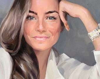 Canvas Oil Painting, Hand Painted art from Photo, Handmade painting, Commission Oil Portrait, Personalized Oil Painting, Birthday Gift