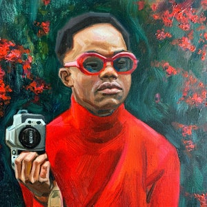 Retrato al óleo personalizado de la foto, Idea de regalo mamá, Pintura sobre lienzo, Idea de la madre presente, Arte original, Estado de ánimo encantador, Pintado a mano personalizado