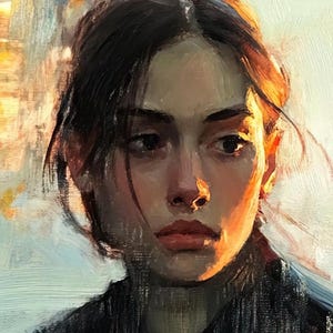 Peinture à l'huile personnalisée à partir d'une photo, portrait sur commande, portrait acrylique personnalisé à partir d'une photo, cadeau pour la fête des pères, peinture sur toile