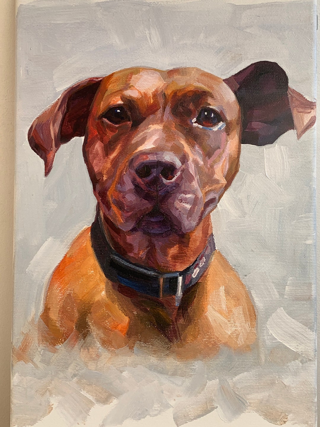 Custom Dog Oil Painting Portrait Pet Portrait Commission Hand painted custom-dog-oil-painting-portrait-pet-portrait-commission-hand-painted