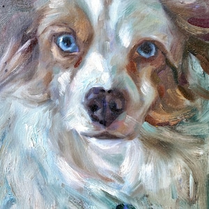 Original Dog Portrait Oil Painting, Custom Pet Portrait, Realistic Animal Art, Dog Lover Gift, Wall Decor Painting