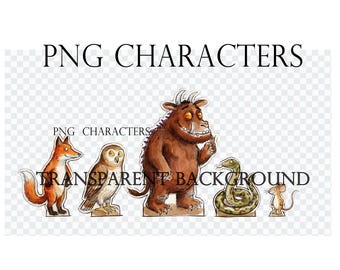 Woodland animals Gruffalo Inspired  Transparent , clipart, transparent background
