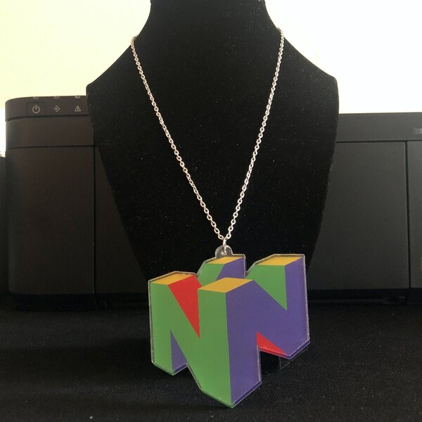 Nintendo 64 Logo Necklace {Jewelry}