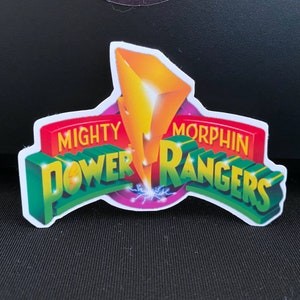 MMPR Logo Sticker [ Power Rangers ~ Gift ~ For Him ~ Birthday ~ Stickers ~ Mighty Morphin ~ Pop Culture ~ Retro ~ Scrapbook ~ Journal ]