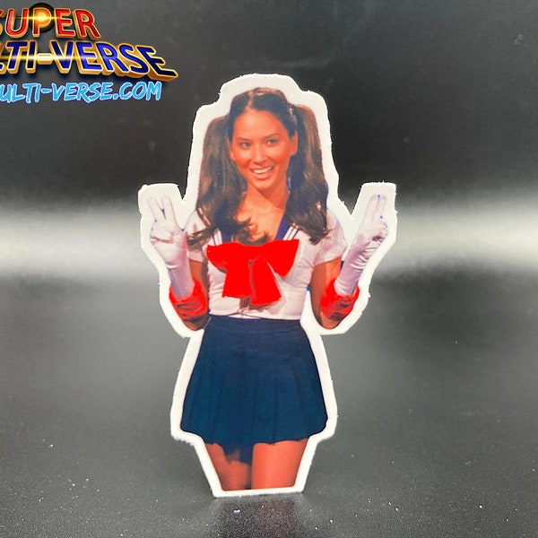 Olivia Munn Sailor Scout Sticker (birthday , gift, g4, attack of the show, sailor moon, wwe, stickers, scrapbook, journal )