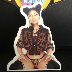 Nicki Minaj Sticker 4 Chun Li ( Street Fighter , hip hop , rap , saint valentin , cadeau , anniversaire , New York , Brooklyn , Mortal Kombat )