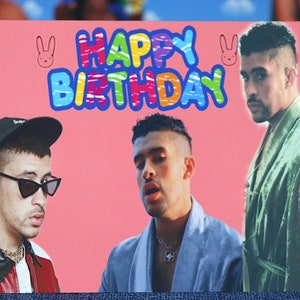 Bad Bunny Grußkarte zum Geburtstag