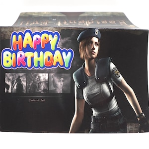 Resident Evil Birthday Card ( Jill Valentine , Video Games , Gaming , Games , Mortal Kombat , Birthday , Gift , Leon Kennedy , Halloween  )