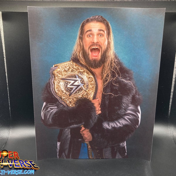 Seth Rollins 8X10 Glossy Photo or Poster ( wwe, wrestlemania xl, gift, birthday, for him, Photo, wall decor, man cave, game room, njpw )