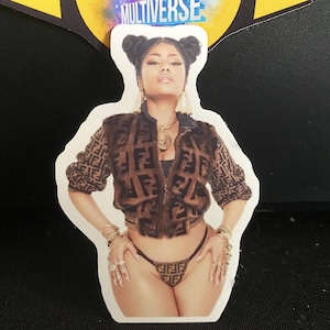 Nicki Minaj Sticker 5 Chun Li ( Street Fighter , hip hop , rap , saint valentin , cadeau , anniversaire , New York , Brooklyn , Mortal Kombat )