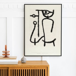 Paul Klee Poster - Paul Klee Woman Art Print - Abstract Art Exhibition Poster - Modern Art - Modern Minimalist - Klee Wall Art