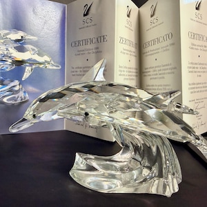 Swarovski Crystal Figurines Dolphin - Etsy
