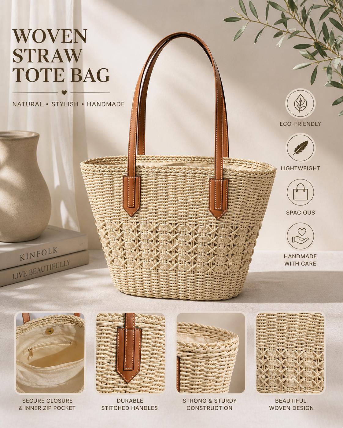 Sezane Justine Basket Bag - Etsy Canada