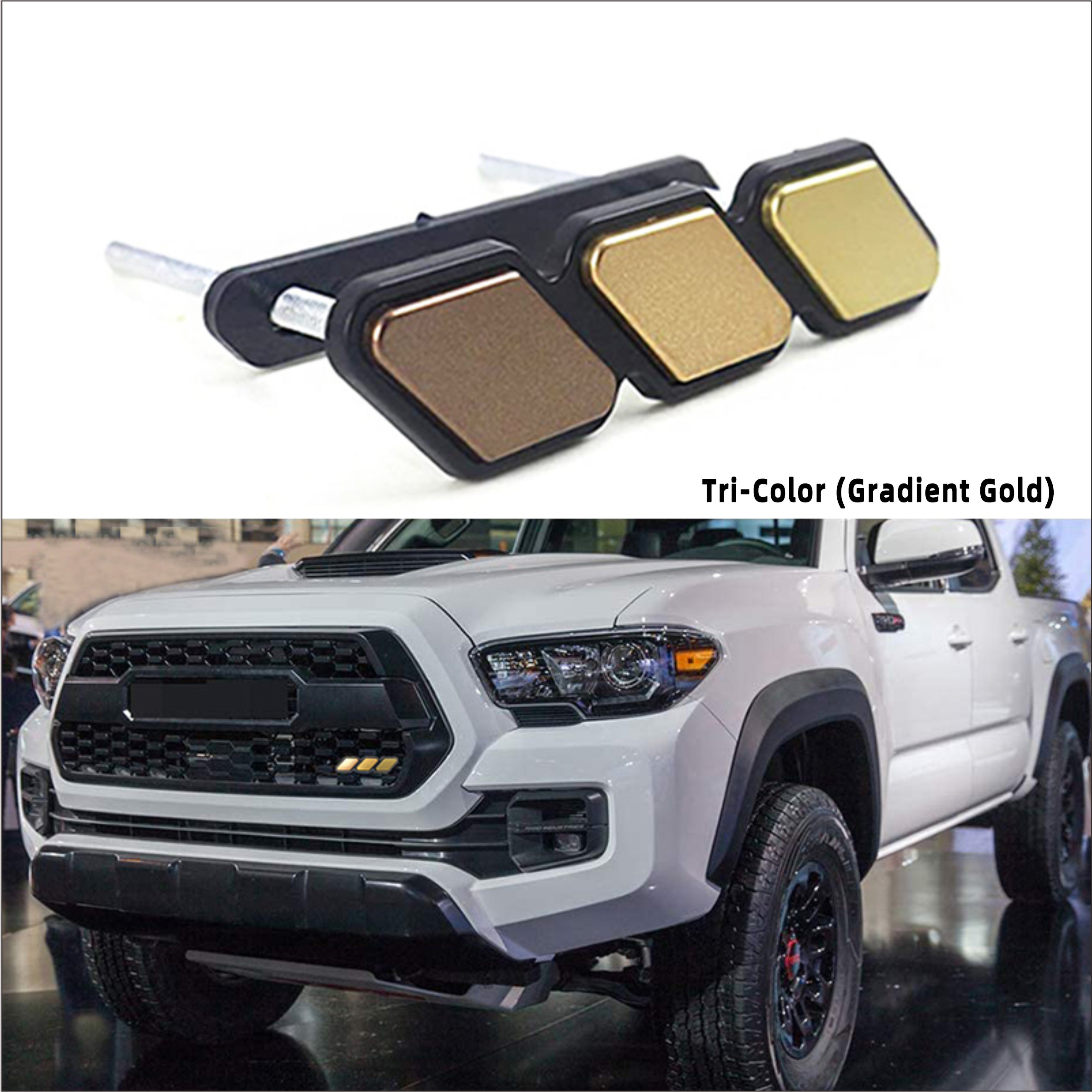 Emblema di Griglia Tri-color per Toyota Tacoma 4Runner Tundra Sequoia
