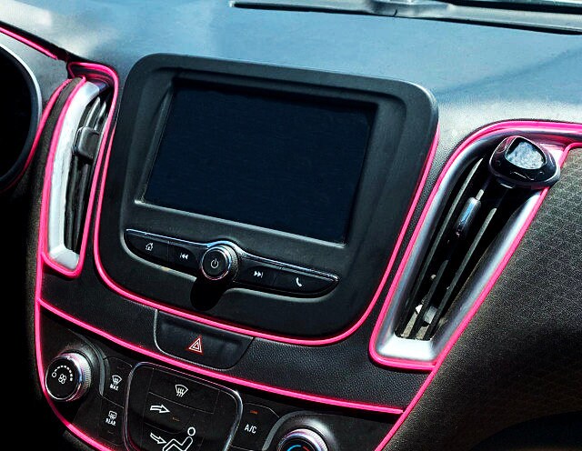5m Fascia Decorativa Auto Interno Rosa – Profilo Per Bordi Portiera – Accessorio Universale