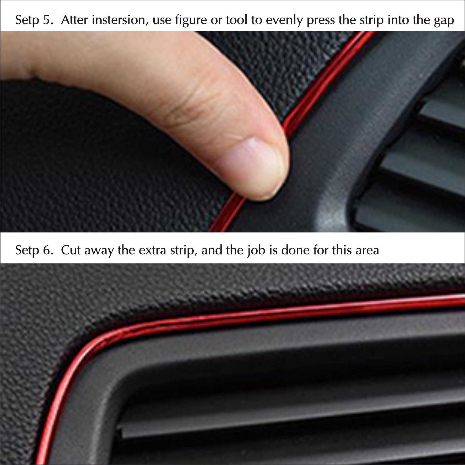Modanature per auto Finiture in pelle PU Treccia di linea decorativa Striscia per porta Cruscotto Adesivo Interni auto Strisce fai da te universali – acquista a prezzi convenienti sul marketplace