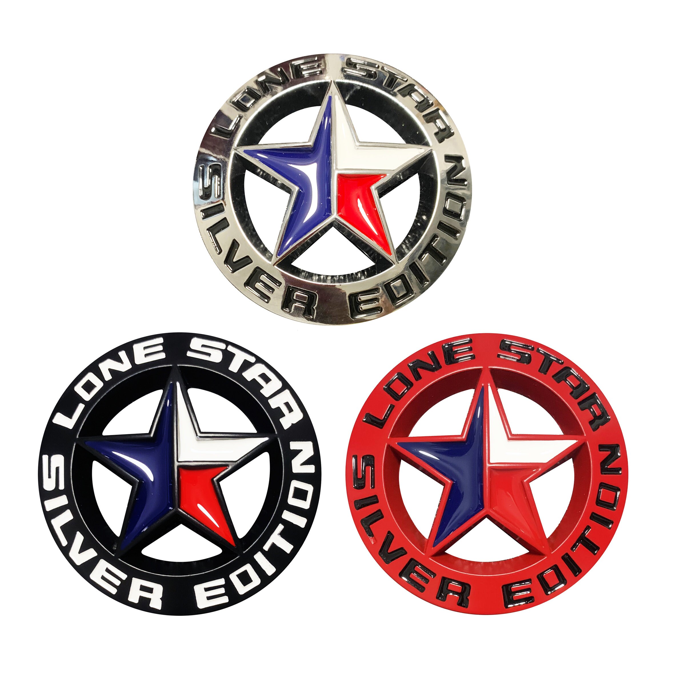 Aazon.co: 1Pc Texas Flag In Shape Of Texas State Edition Eble Decal Lone Star 3D Badge - Foto 4